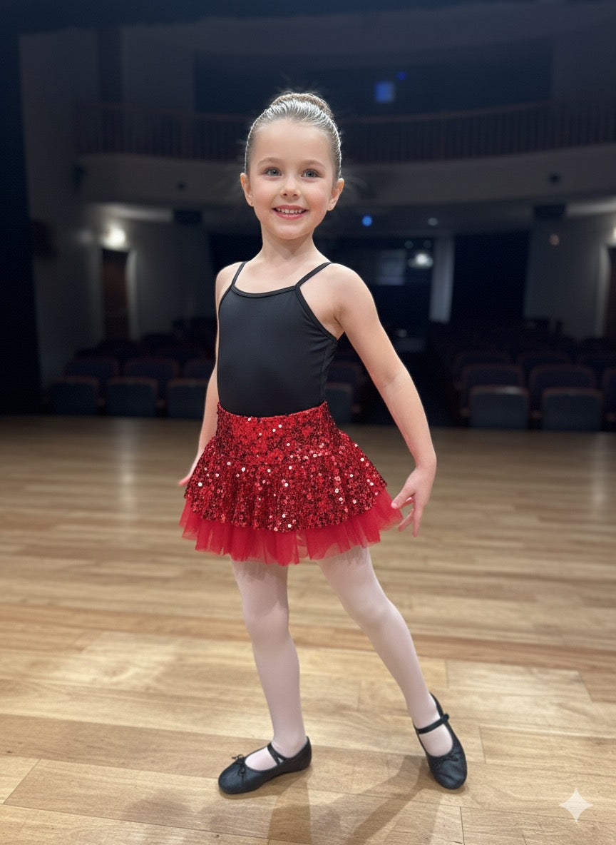 Jazzy sparkly red/black