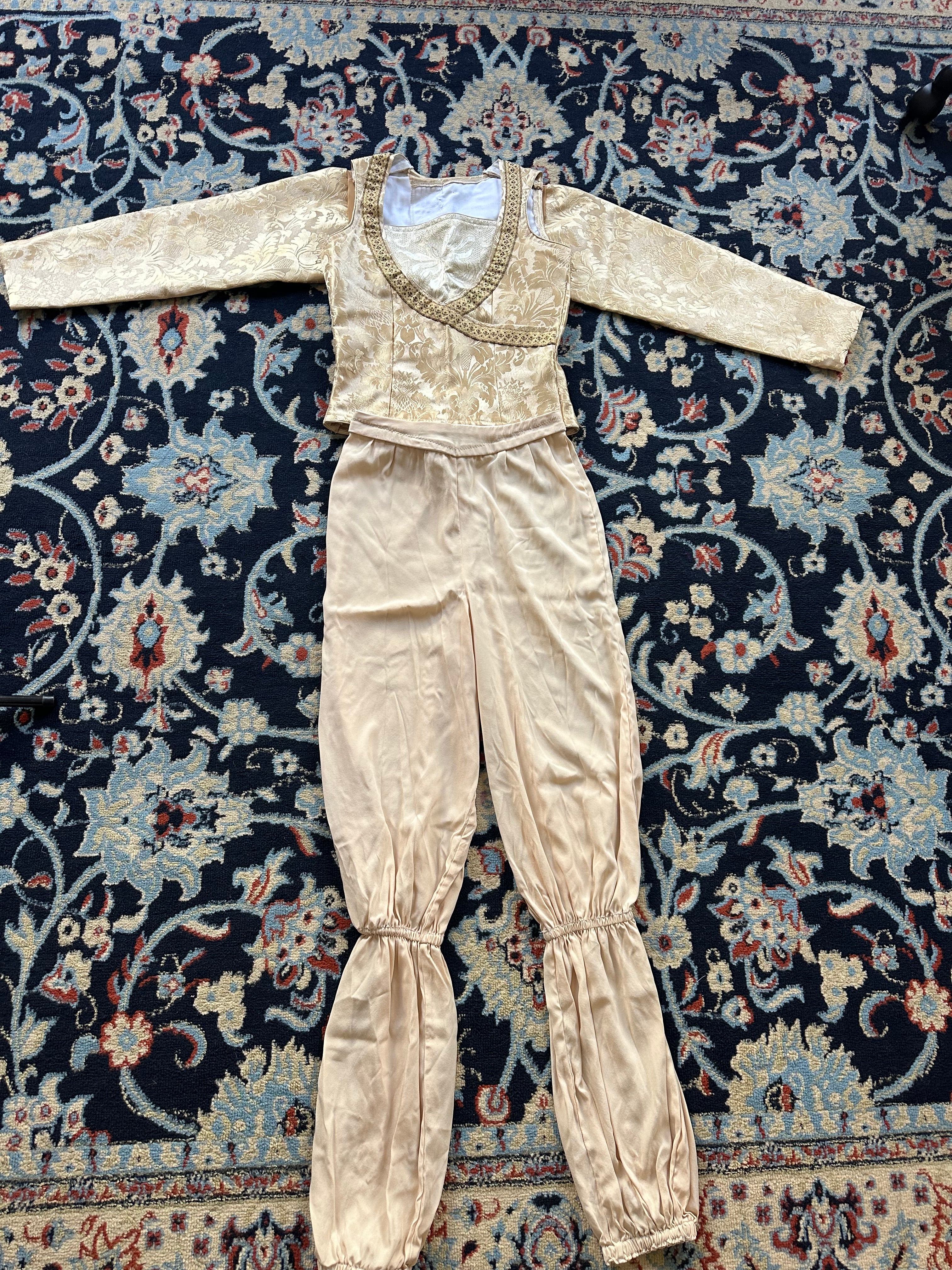 Men’s gold brocade tunic and pants