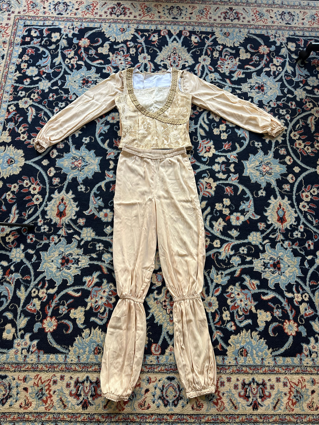Men’s gold brocade tunic and pants