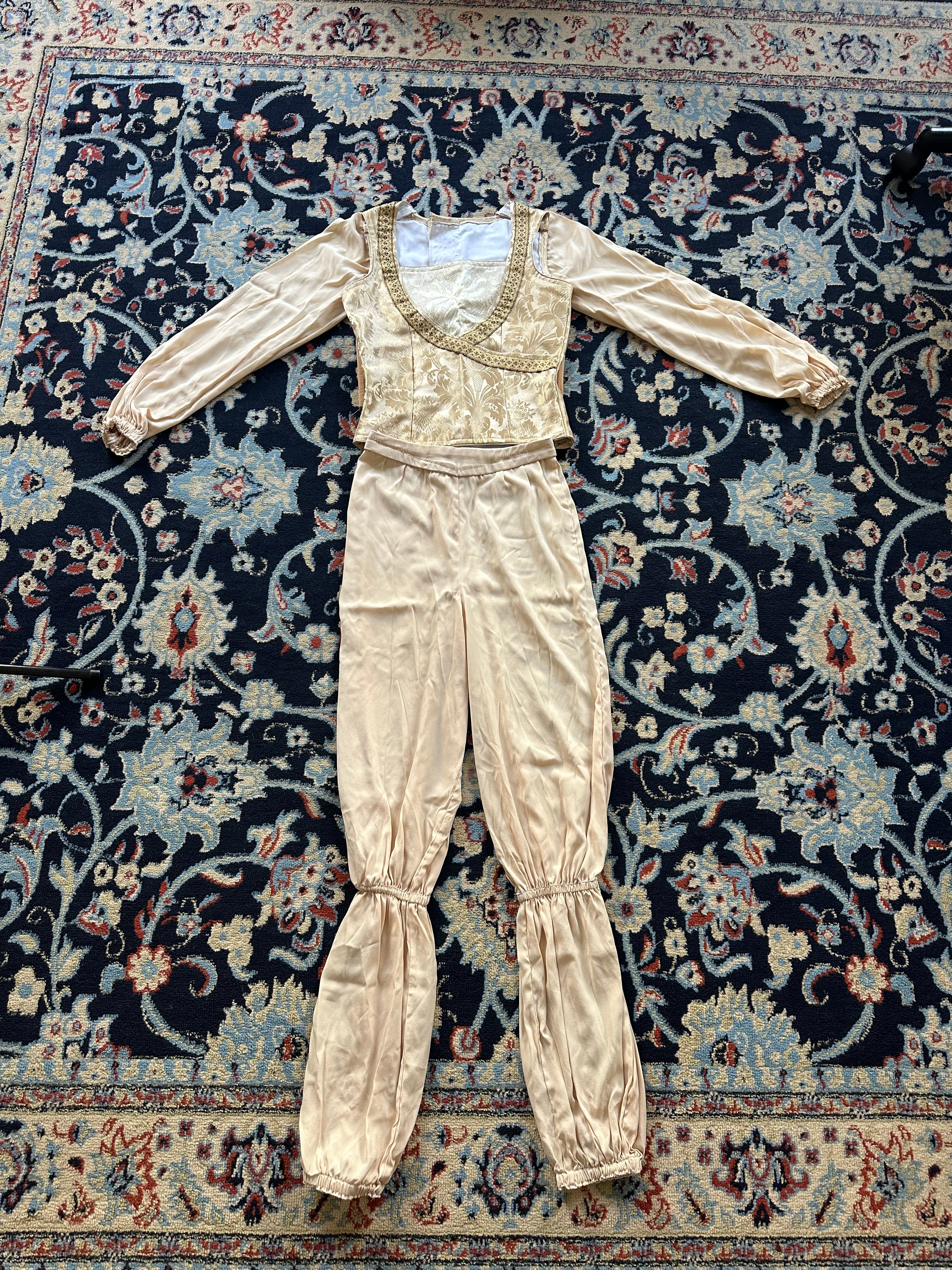 Men’s gold brocade tunic and pants