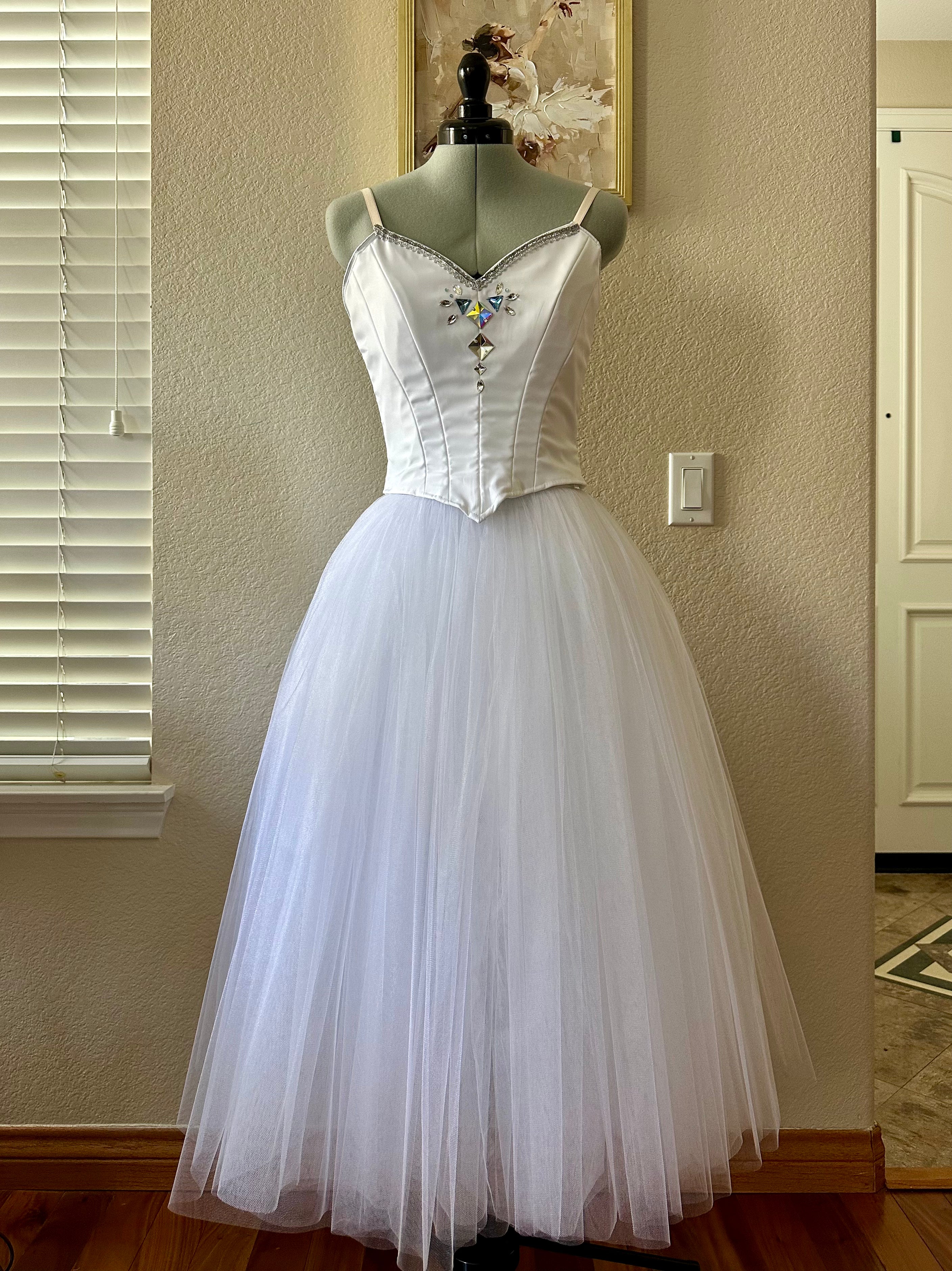 White romantic tutu