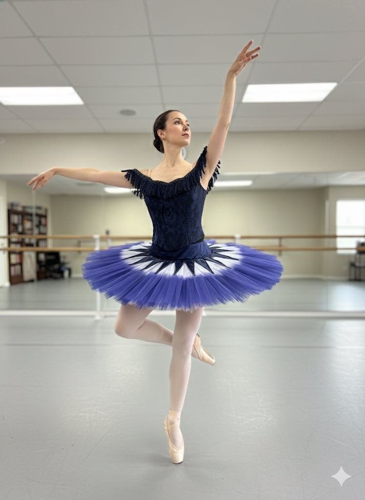 Blue platter tutu