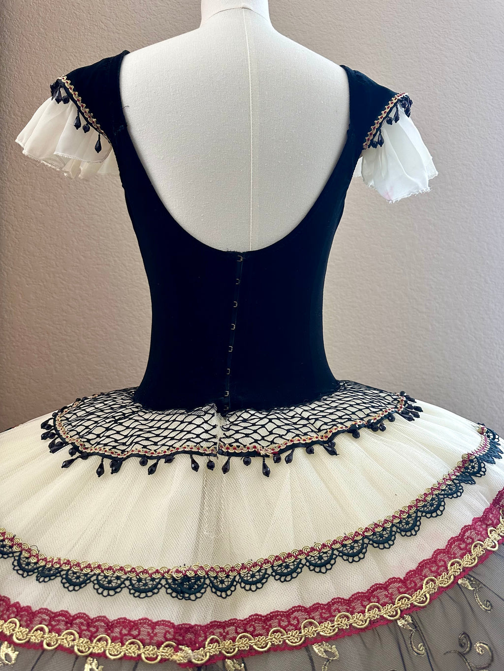 Black and Ivory Paquita Ballet Tutu Rental - Professional YAGP Competition Costume - Size Adult XXS/XS