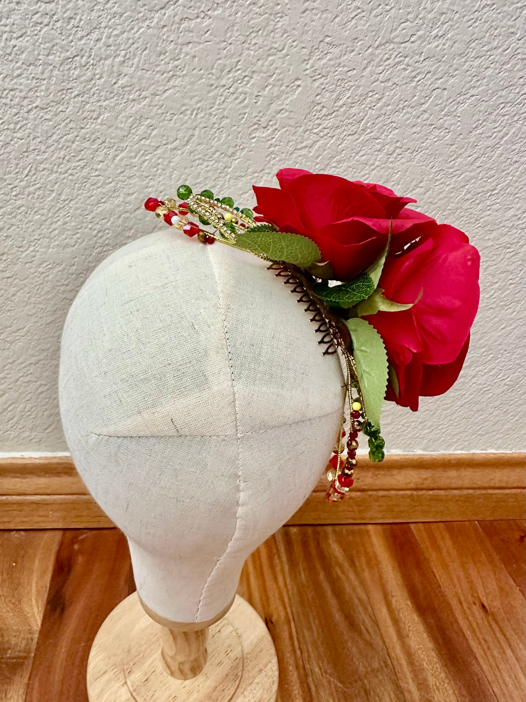 Spanish Roses & Crystal Ballet Headpiece Rental