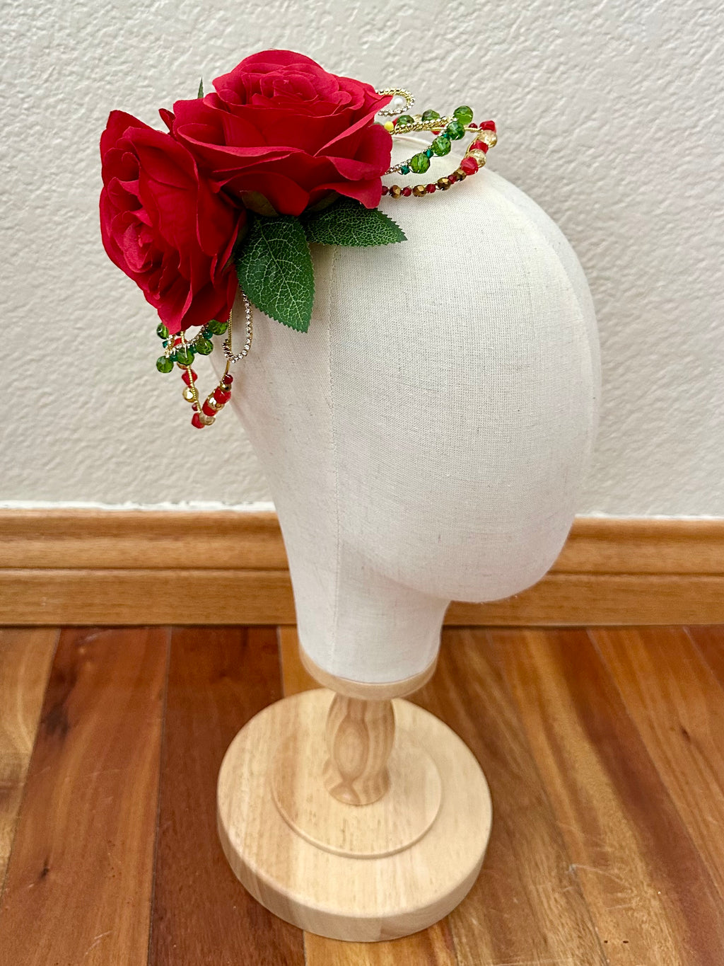 Spanish Roses & Crystal Ballet Headpiece Rental