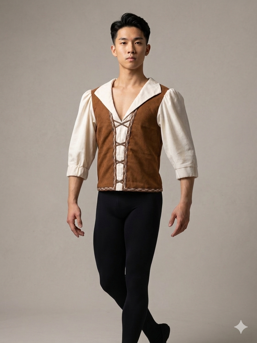 Men's Peasant Ballet Tunic (Size Adult M)