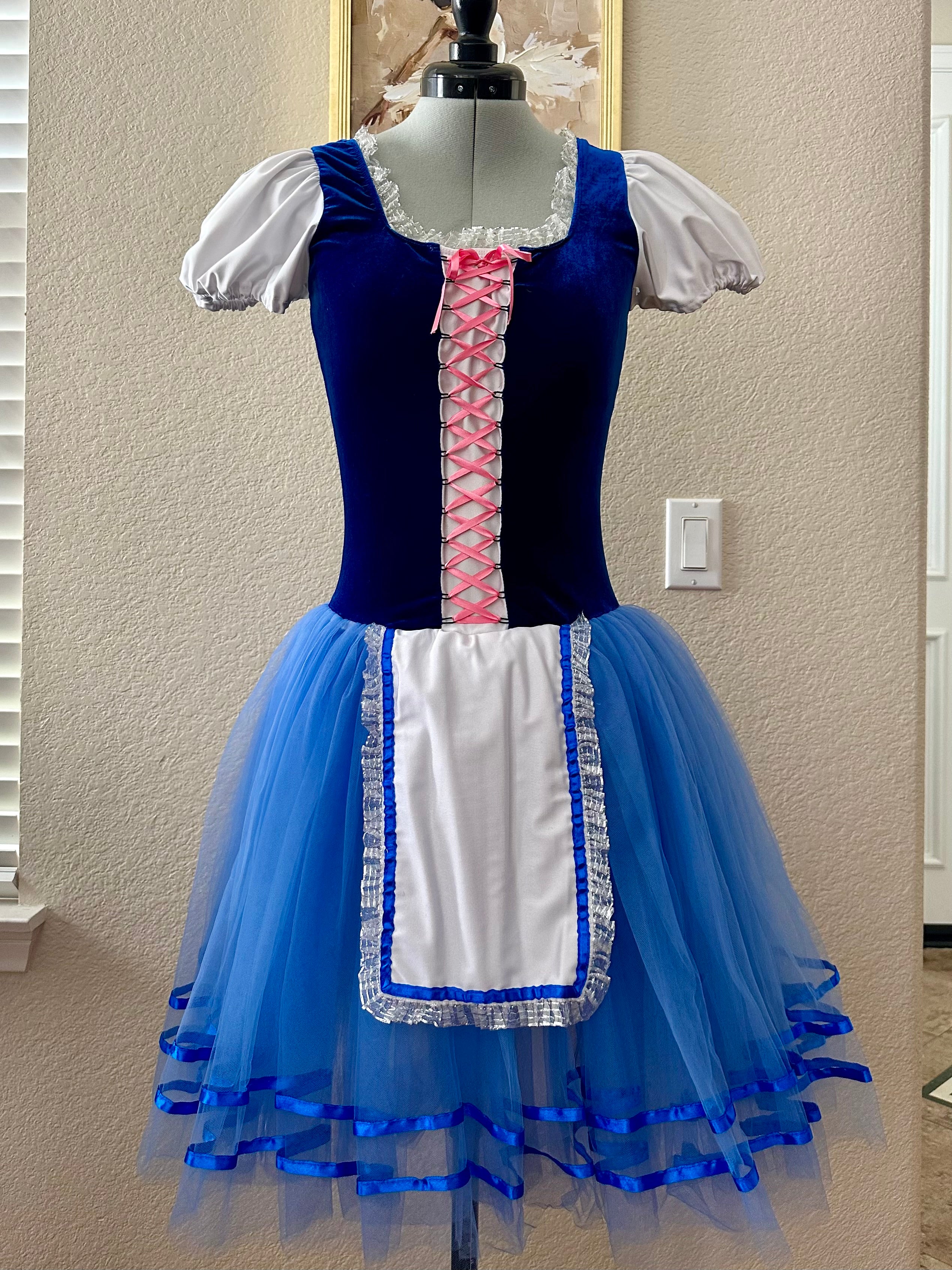Blue Peasant Costume (8 Available in Sizes LC, XLC, SA, MA, LA)