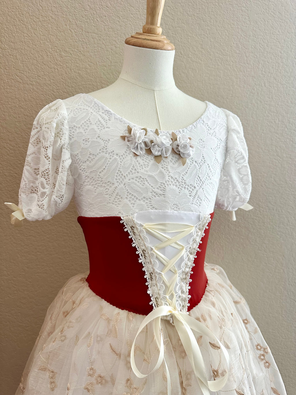Romantic Peasant Style Tutu Dress (Size Child Large)