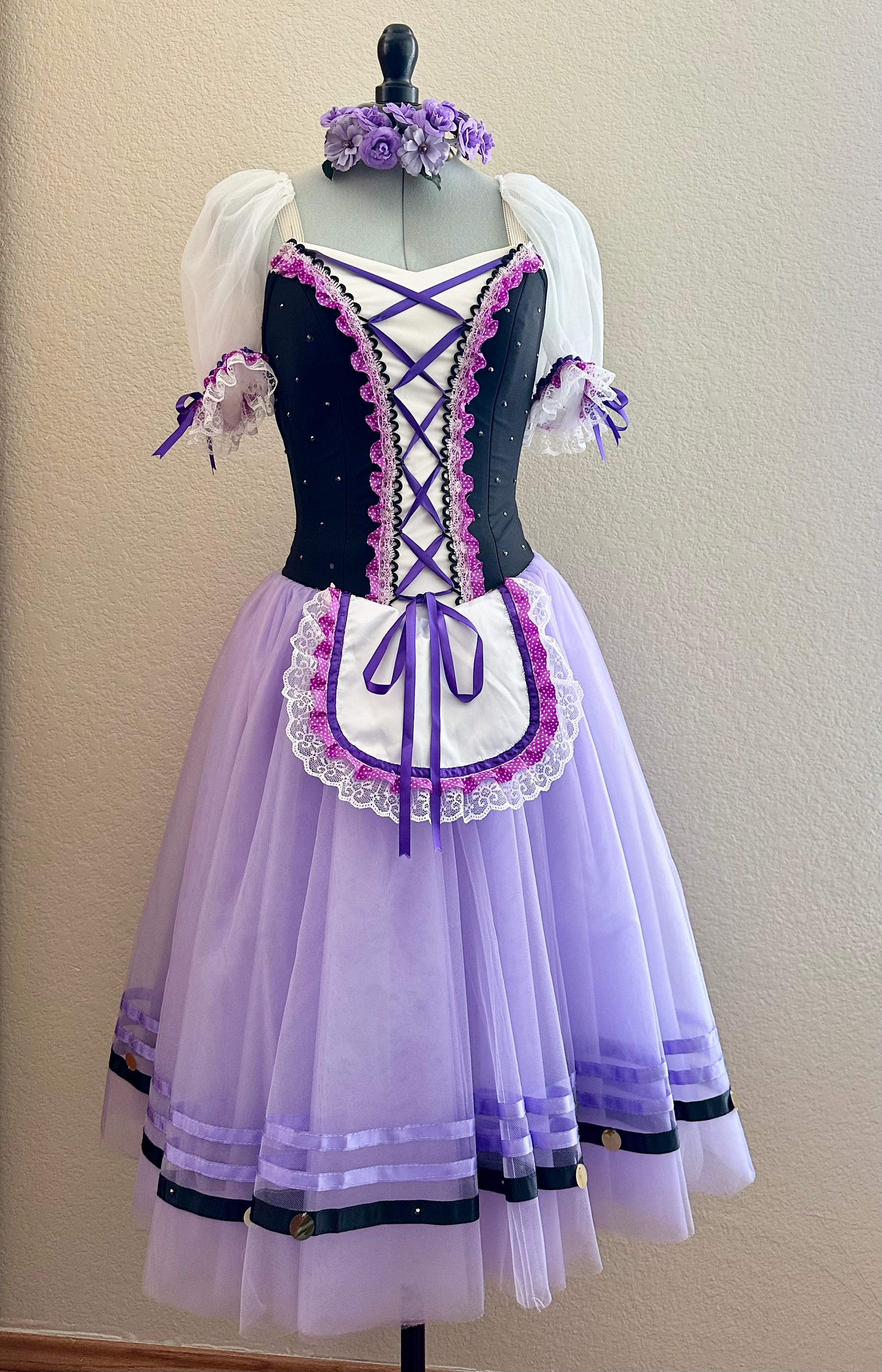 Purple Peasant Style Romantic Tutu (Size Adult Small)