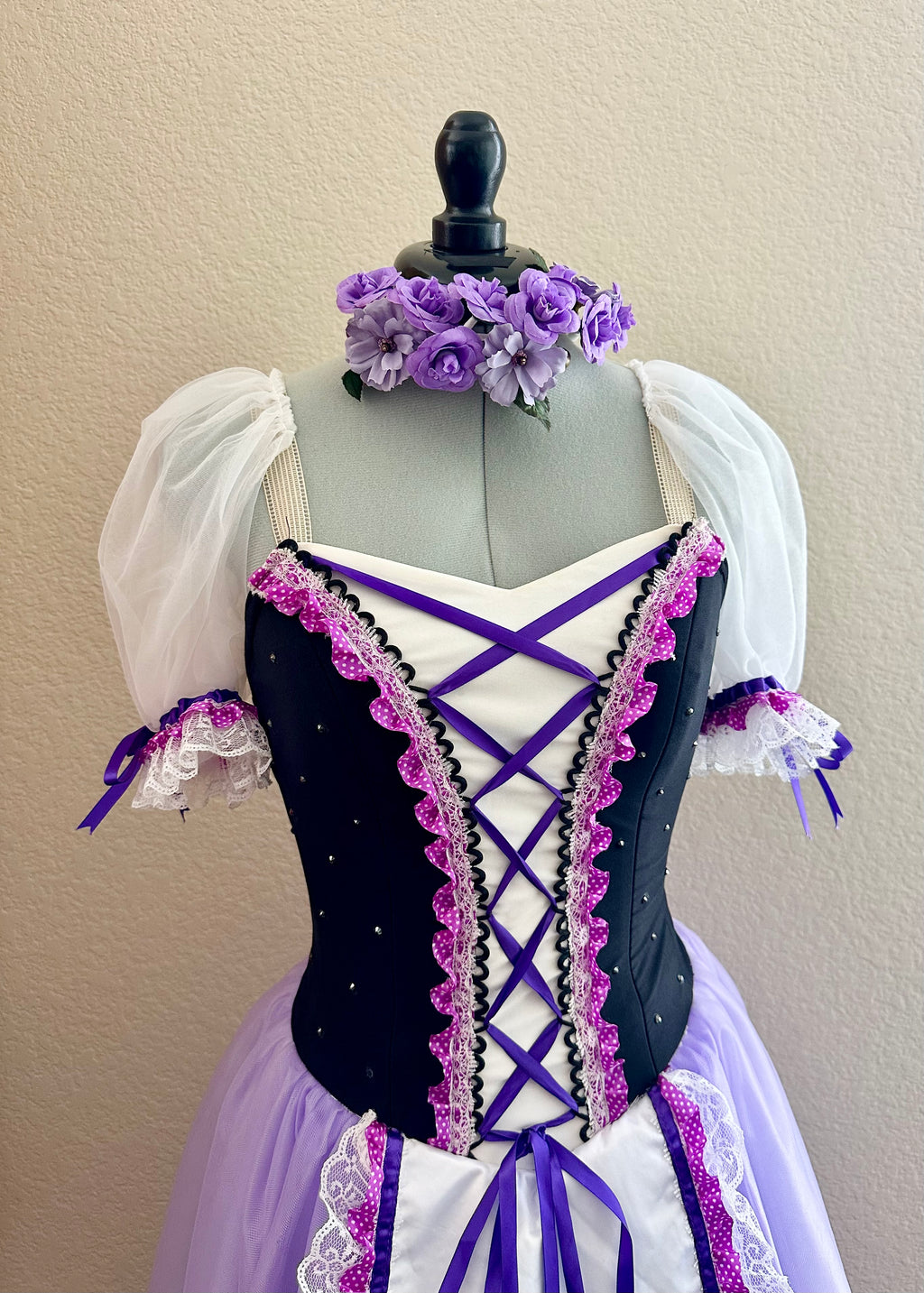 Purple Peasant Style Romantic Tutu (Size Adult Small)